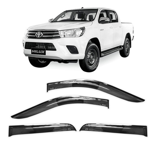 Deflector Ventanilla Toyota Hilux 2005 A 2015 Oriyinall X4 