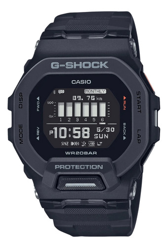 Relógio Casio G-shock G-squad Preto Masculino Gbd-200