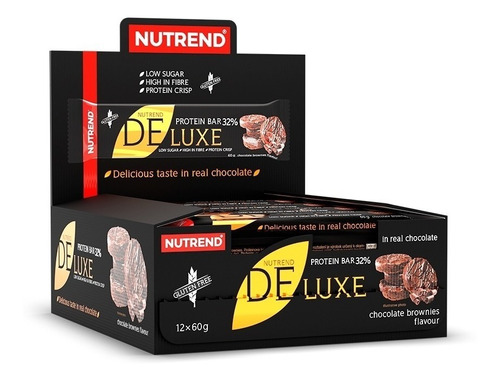 Barras De Proteina Deluxe - Nutrend - 12 Und. Chocolate 