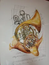 Comprar Reproducciones Serie De Cuadros Instrumentos Musicales