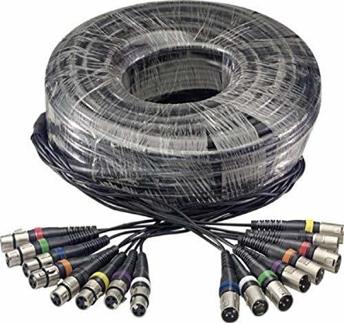 Cable Para Micrófono: Stagg 100 Ft. Multicore Cable 8 X Hemb