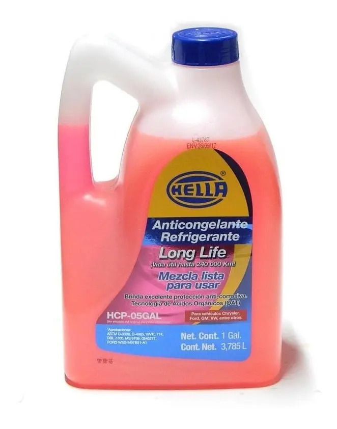Anticongelante Rosa 1 Galon Listo Para Usar Hella Rosa Chicle