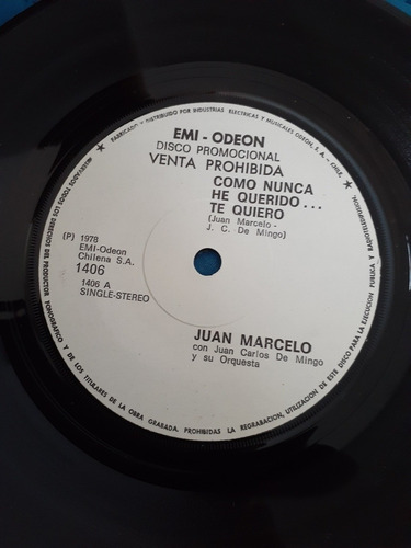 Vinilo Single De Juan Marcelo Lo Se (c62