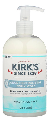 Kirk's Jabon De Manos Natural Sin Perfume, Neutralizador De 