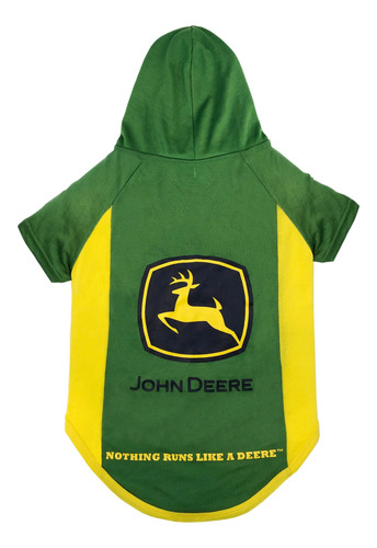 Pets First John Deere - Camiseta Con Capucha Para Perro, Ta.