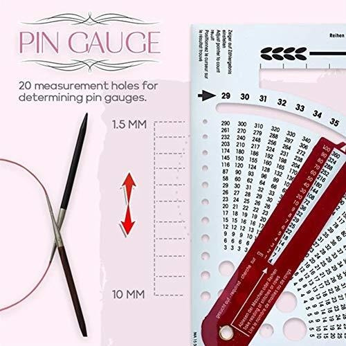 Convertidor Medidor Tejido Calculadora Punto Doble Cara