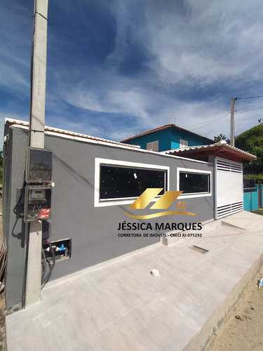 Imagem 1 de 9 de Casa De 2 Quartos, Área Gourmet E Piscina Em Unamar Jmc-109
