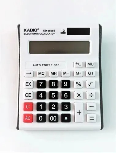 Calculadoras 12 Dígitos Multifuncion Kd-8825b Blanco