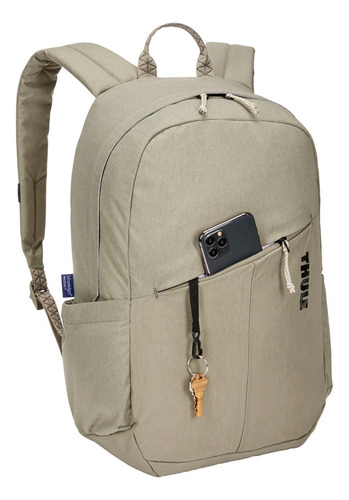 Mochila Backpack Thule Notus 20l Cinza Vetiver Desenho Do Tecido Poliéster 600d, Nylon 400d