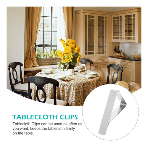 Mantel Triangular De Acero Inoxidable Con Clips Para Mantel,