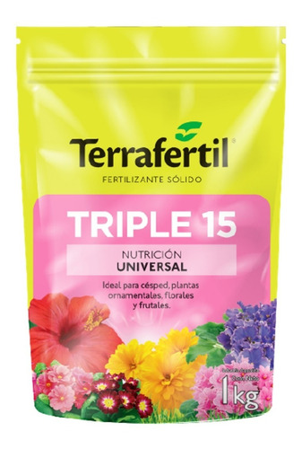 Triple 15 Terrafertil 1 Kg - Nitrógeno, Fósforo Y Potasio