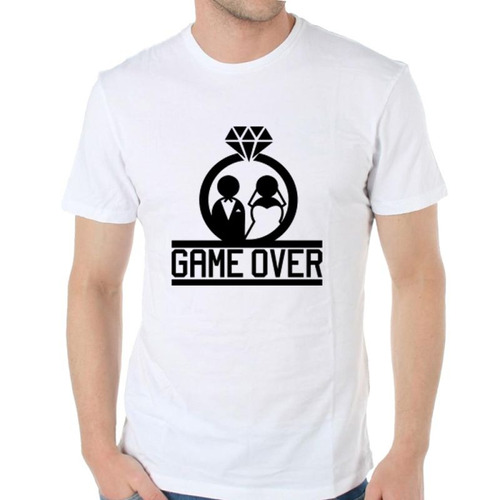 Remera De Hombre Despedida De Soltero Game Over Fiesta M2