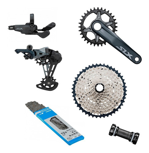 Grupo Kit Shimano Slx M7100 12v - 10/51 - Original + Nf