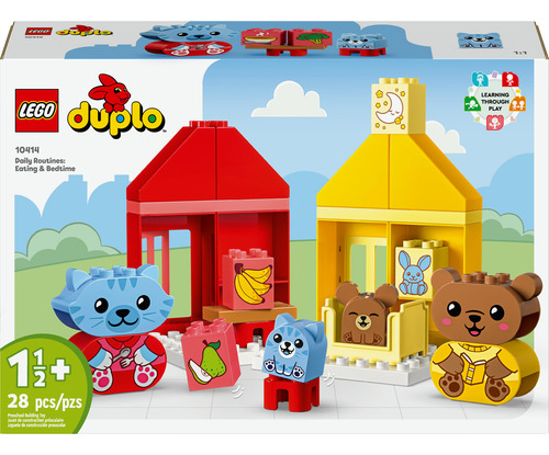 LEGO® DUPLO® Mi Primer Rutinas Diarias: Comer y Dormir Juguete basado en el juego de interpretación para el desarrollo social y emocional 10414