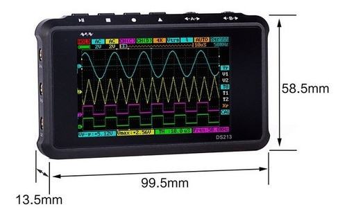 Osciloscopio Portátil Profesional Mini 4 Canales 100 Ms/s
