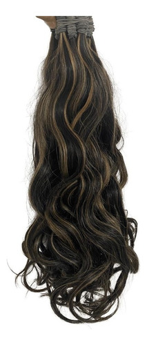 Cabelo Humano Morena Iluminada P/mega-hair 55cm/50 Grs