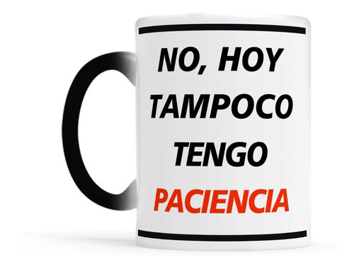 Taza Magica De Cerámica Termosensible Frases Oficina Zoom 