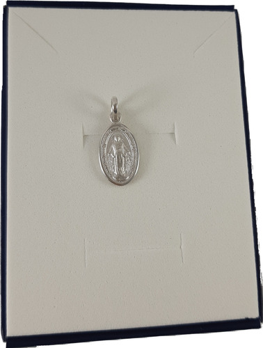 Medalla Virgen Milagrosa Maciza 9mm Plata 925  Garantia