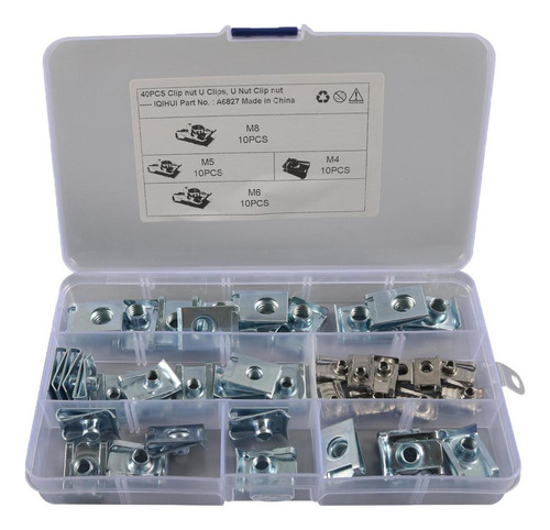 40 Uds. Kits De Sujetadores De Clip De Velocidad De Tuercas