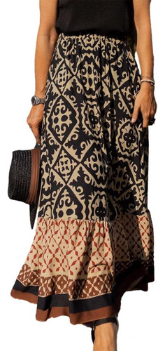 Faldas Largas Bohemias De Verano Para Mujer, Falda