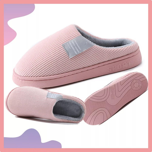 Pantuflas Peluche Mantener Caliente Suaves Y Cómodo Unisex