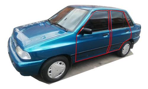 Empaque Ford Festiva Puertas Delanteras /traseras X2 Und