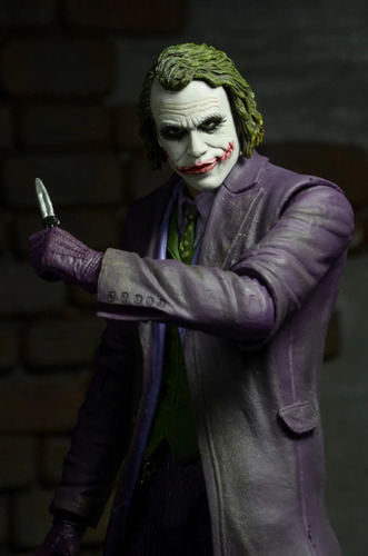 Neca - Figura De Acción The Dark Knight - The Joker (Heath Ledger) Escala 1/4 - 45 Cm