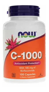 Vitamina C 1000mg Now Foods 100 Cap Importado Barato Eua
