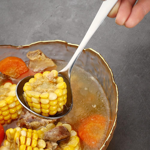 (set Of 2) Stainless Steel Buffet Serving Spoon 8 3/8 I...
