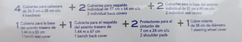 Chevy C1 C2 C3 Monza 2011-2015 13 Pzs Cubre Asientos De Tela