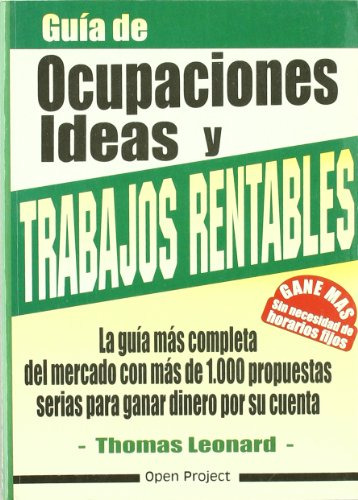 Libro Guia De Ocupaciones Ideas Y Trabajos Rentable De Leona