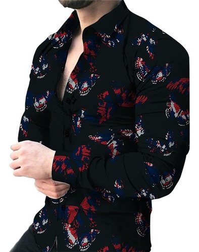 Camisa Para Hombre Camisa Con Estampado 3d Camisa Águila Par