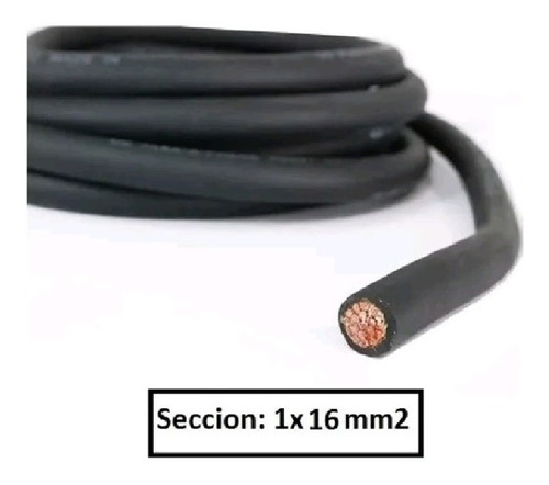 Cable Soldadura Bajo Goma Tn 1 X 16 Mm Rollo X 10 Metros