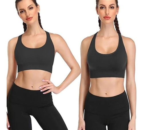 Crop Top Deportivo Dama Correr Ajustable Secado Rápido Push