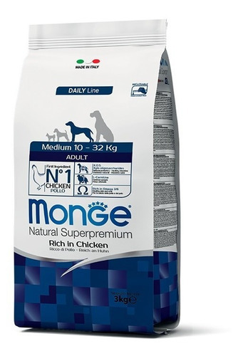 Monge Medium Adulto Chicken 3 Kg