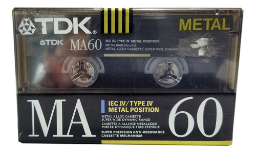 Cassette Audio Tdk Ma 60 Type Iv Metal 