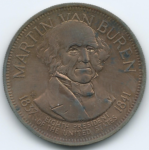 Medalla Martin Van Buren Conmemorativa De Presidentes Ee.uu
