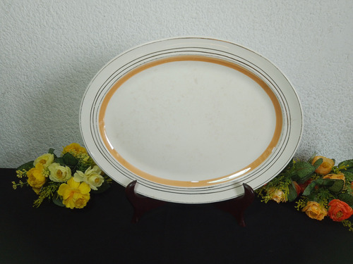 Fuente Oval Loza Essex 33 Cm X 25,8 Cm