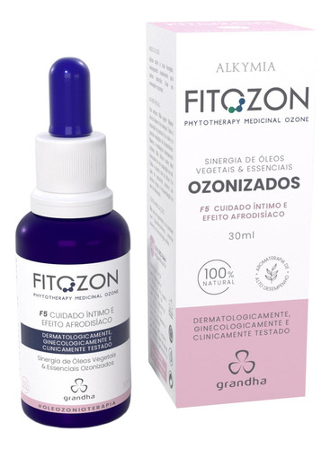 Fitozon F5 Cuidado Íntimo Efeito Afrodisíaco Óleo Ozonizado