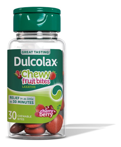 Dulcolax Laxante Chewy Bites Sabor Berrys 30 Piezas Importad