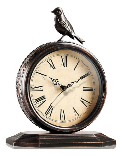 Ayrely® Reloj De Repisa De Chimenea Antiguo De 8 Pulgadas, G