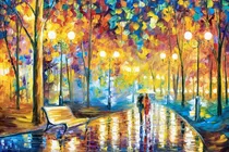Comprar Cuadros Modernos Coloridos Afremov 40x50\u002F40x40