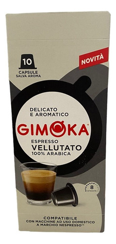 Nespresso Compatibles Gimoka Espresso Vellutato-50 Capsulas