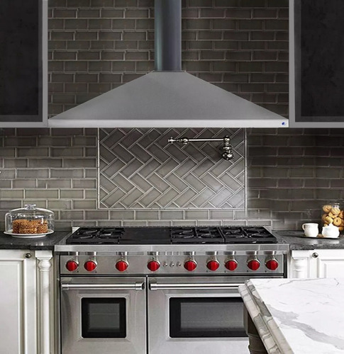 Campana De Cocina Conica 80 Cm Con Motor Exterior 1000 M3/h Color Acero inoxidable