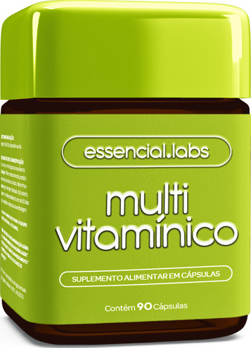 MULTIVITAMÍNICO de A a Zinco - 90 Cápsulas - Polivitamínico com Fórmula Avançada e Concentrada