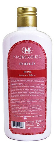 Difusor De Aromas Romã Rubi Madressenza - Refil 250 Ml