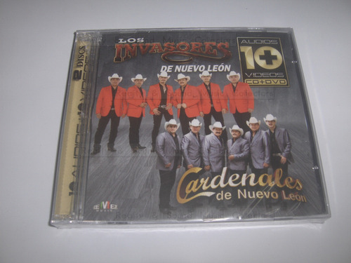 Invasores Y Cardenales De Nuevo Leon Cd + Dvd 10 Audios Vid