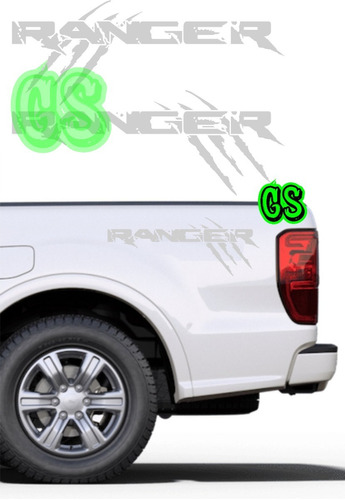 Sticker Adhesivo Logo Ford Ranger Garras 2 Unds