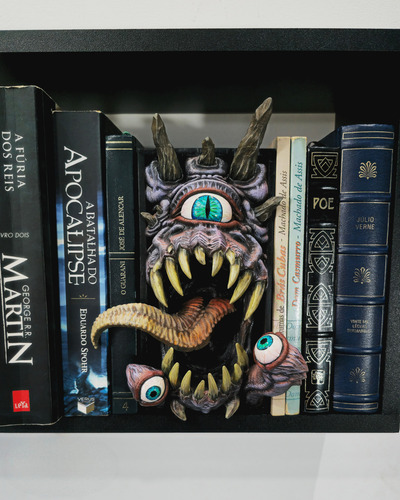 Book Nook - Beholder - Rpg - Aparador De Livros. Preto