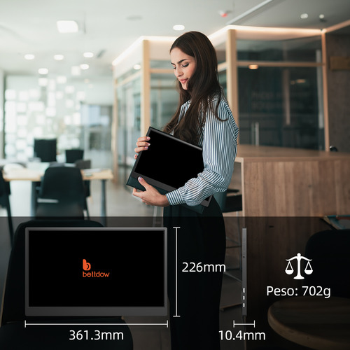Monitor Game Portátil 15.6 1080p Hdr 100% Rgb Contraste Ips